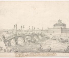 Mausoleo di Adriano Roma ante 1712 © Biblioteca nazionale universitaria Zagrabia
