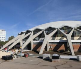 I lavori di restauro courtesy Pier Luigi Nervi Project Fondation