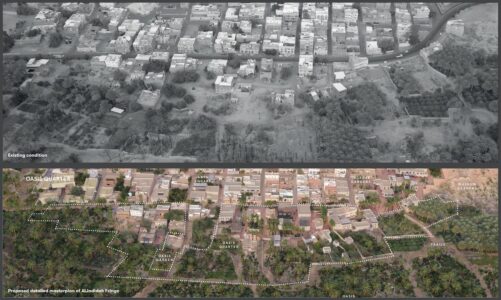 Oasis, stato attuale e progetto (© Prior + Partners)
