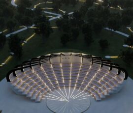 Il modello del nuovo anfiteatro (Nio Architecten)