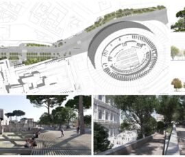 Il progetto vincitore del concorso internazionale di progettazione degli interventi nell’area dei Fori Imperiali La nuova passeggiata archeologica (Labics). Tavola 3
