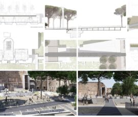 Il progetto vincitore del concorso internazionale di progettazione degli interventi nell’area dei Fori Imperiali La nuova passeggiata archeologica (Labics). Tavola 4