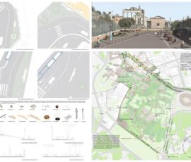 Il progetto vincitore del concorso internazionale di progettazione degli interventi nell’area dei Fori Imperiali La nuova passeggiata archeologica (Labics). Tavola 6