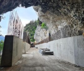 Limone-Riva del Garda: vedute dei cantieri (Uff. stampa Provincia autonoma di Trento)