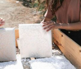 Atelier LUMA, parete di sale