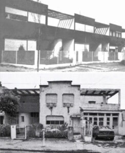 Un’abitazione prima e dopo le trasformazioni operate dal proprietario (tratta da Philippe Boudon, “Pessac de Le Corbusier: 1927-1967. Étude socio-architecturale”, Dunod, Parigi 1969)