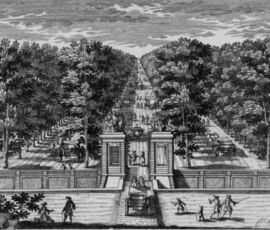 Veduta del Cours de la Reine (© Paris Musées, Musée Carnavalet Histoire de Paris.)