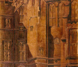 Arthur Shearsby: la scala Turret vista dalla Royal Court (Parliamentary Art Collection)