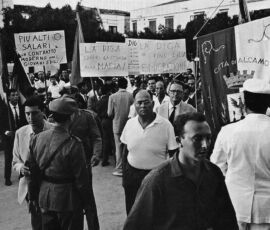 Le battaglie per la diga di Jato, Partinico, ©Archivio Danilo Dolci