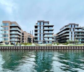 Residenze con corti verdi e accesso al canale a Engholmene (© Silvia Lanteri e Maicol Negrello)