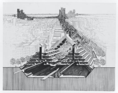 Lower Manhattan Expressway, Florida 1967, sezione prospettica (© Courtesy of Library of Congress)