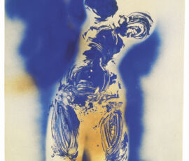 Yves Klein Anthropométrie sans titre, Collezione privata, MAIS Lugano (© Succession Yves Klein / 2024, ProLitteris,
Zürich)