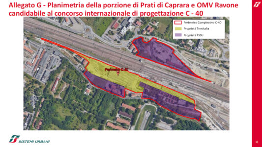 Lo scalo Ravone, area del concorso C40
