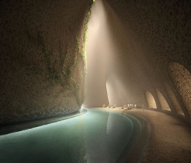The Veil, la wellness spa alla base del grattacielo, Dubai (© RCR Arquitectes)