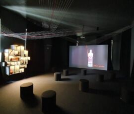 Museo partecipato allestimento, Crespi d'Adda (© Walter Carrera, De8 Architetti)