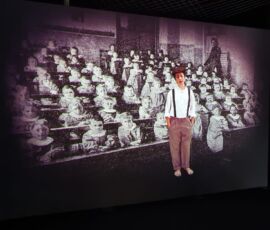 Museo partecipato allestimento, Crespi d'Adda (© Walter Carrera, De8 Architetti)