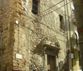 L'esterno prima del restauro, ex Chiesa di Santa Maria in Porto Salvo, Cefalù