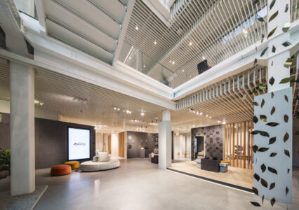 Piano interrato dello showroom (foto Mauro Davoli)
