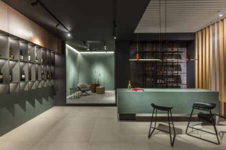 Piano interrato dello showroom (foto Mauro Davoli)