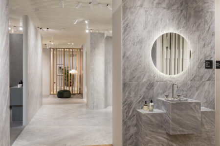 Piano interrato dello showroom (foto Mauro Davoli)