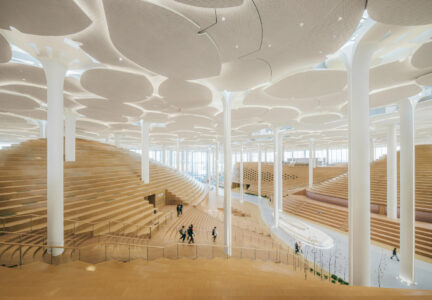Snøhetta , Beijing City Library, Beijing (© Yumeng Zhu)
