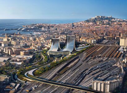 Zaha Hadid, masterplan Porta Est, Napoli (© Zaha Hadid Architects)