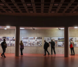 Mostra BancaStato Swiss Architectural Award 2024, Auditorio del Teatro dell’architettura Mendrisio-USI (© Ti-Press / Samuel Golay)