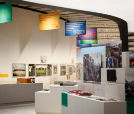 Allestimento di "Stadi. Architettura e mito", Maxxi, 2025 (© Pasqualini-Fucilla_MUSA)
