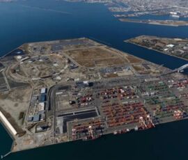Una vista aerea dell’isola di Yumeshima, Osaka in Giappone (© NZZ courtsy https://www.casino.org/news/mgm-resorts-doubles-down-on-japan-commitment/)